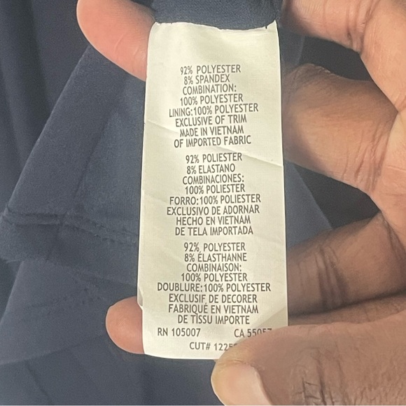 Marina floor length formal gown with embellished collar & flowy bottom Size 10 - Picture 16 of 16